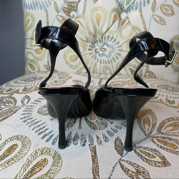 Charles And Keith Black Leather Pumps 34/4 4.5 US - Picture 3 of 4